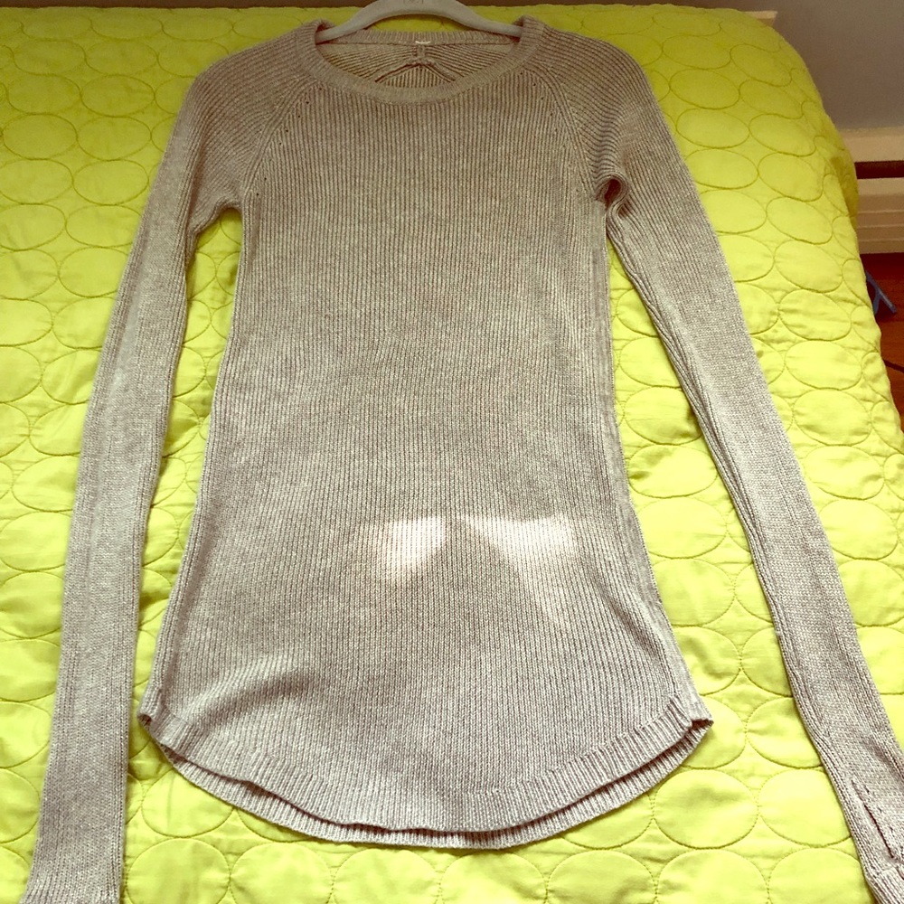 Lululemon Grey Knit Sweater